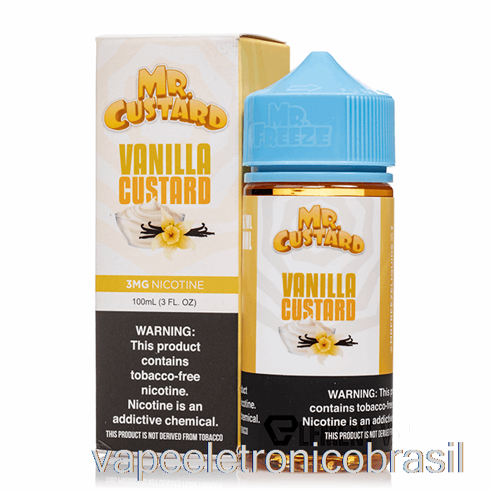 Vape Recarregável Creme De Baunilha - Mr Creme - 100ml 0mg
